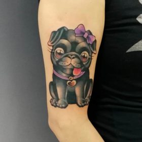 Tatuaje de mascota – Creado por Christopher | Infierno Tatuajes