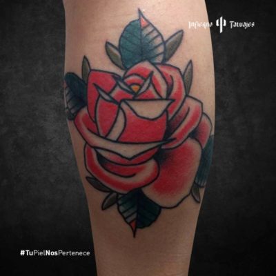 tatuaje de rosa