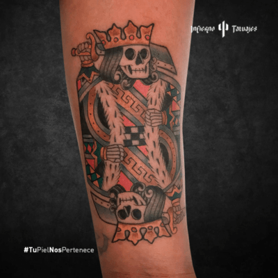 tatuaje del rey calaca, tattoos calaveras, ideas de tatuajes en el antebrazo, tatuadores en la cdmx, infierno tatuajes