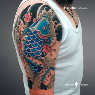 Tatuaje de pez infierno tatuajes