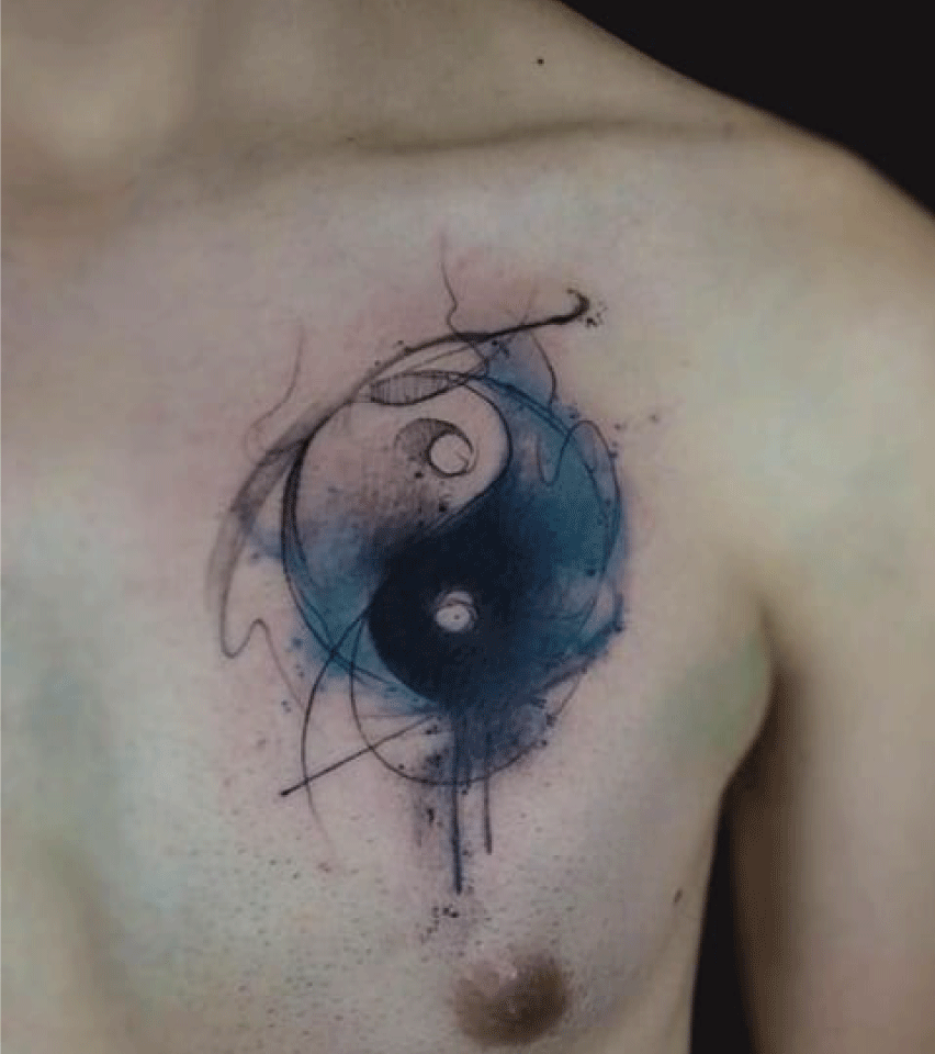 tatuaje de yin yang