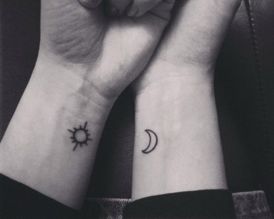 tatuajes de parejas sol y luna infierno tatuajes