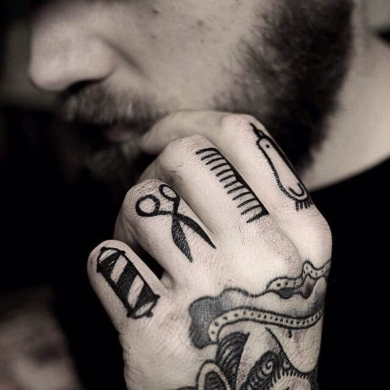 tatuaje para barberos infierno tatuajes