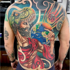 tatuaje de dios chris infierno tatuajes