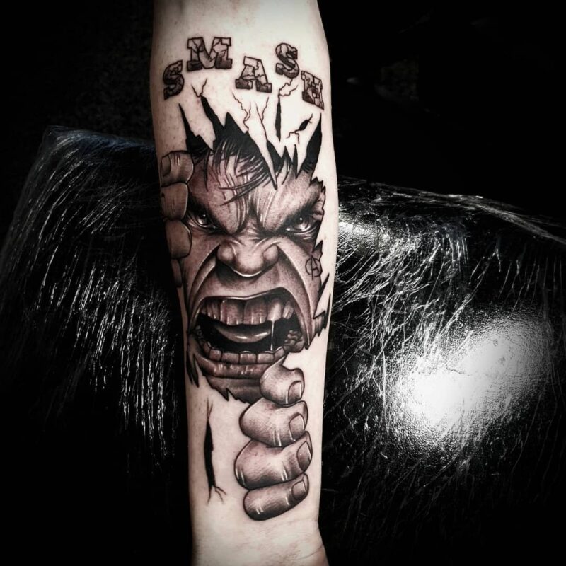 Tatuaje de Hulk