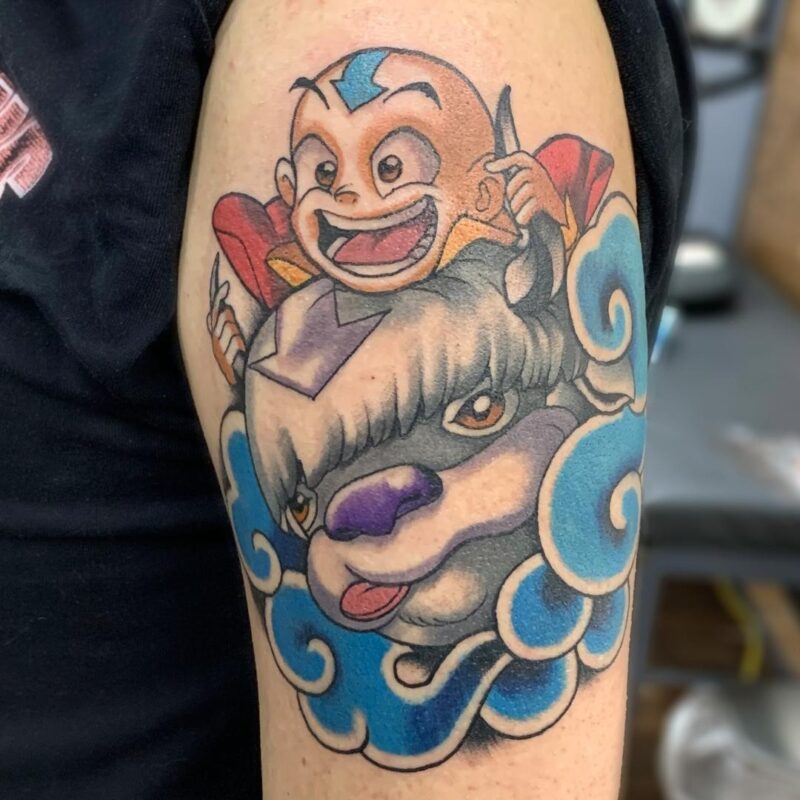 Tatuaje de caricatura o películas