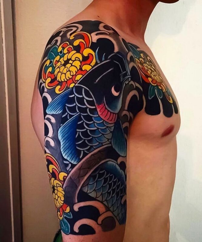 Tatuaje de Pez Koi