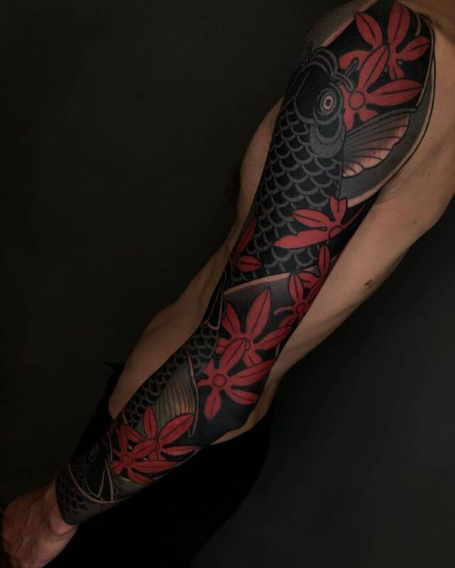 Tatuaje de Pez Koi
