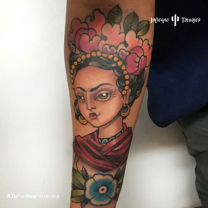 Tatuaje de Frida Kahlo