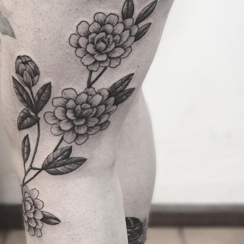 tatuajes de camelias