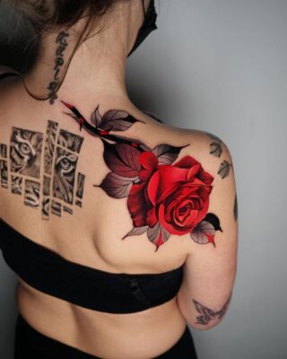 _rostra_ tatuaje diseño rosa